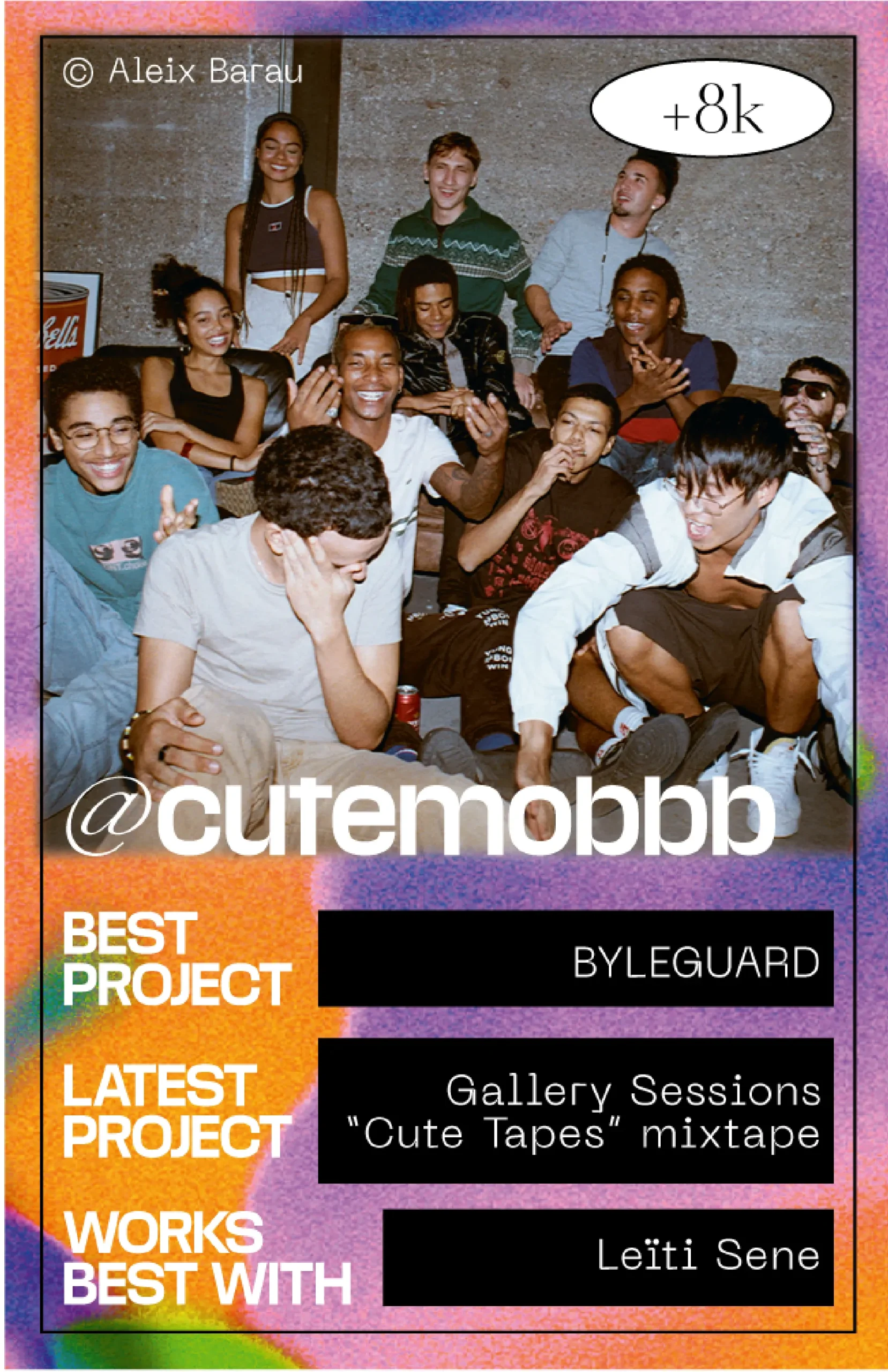 artists and collectives card